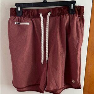 Vuori Maroon Athletic Shorts